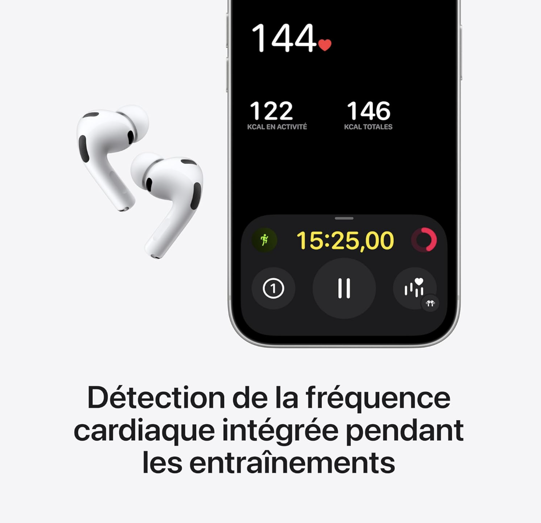 APPLE – AirPods Pro (3ᵉ génération) – Blanc